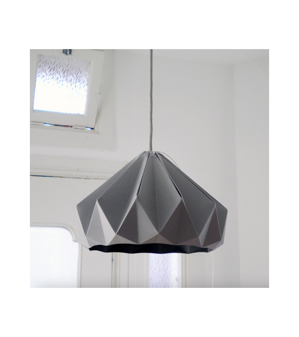 Grey on sale paper lampshade