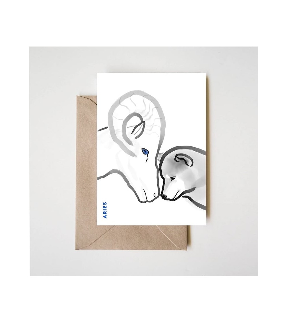 Birthday card horoscope - Aries Rice&Ink happy birthday wishes for a good friend congratulations cards