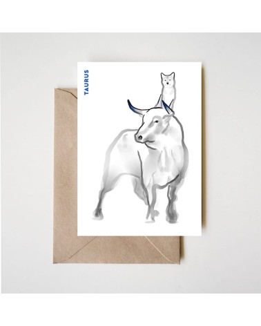 Birthday card horoscope - Taurus Rice&Ink happy birthday wishes for a good friend congratulations cards