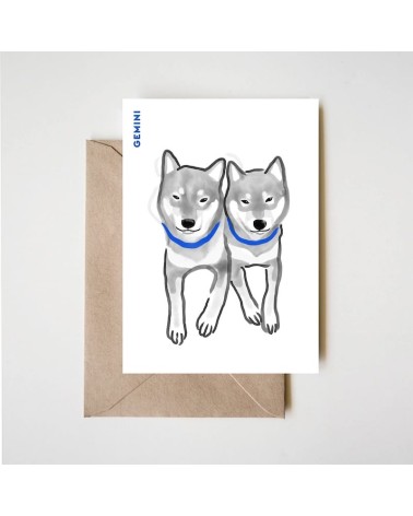 Birthday card horoscope - Gemini Rice&Ink happy birthday wishes for a good friend congratulations cards