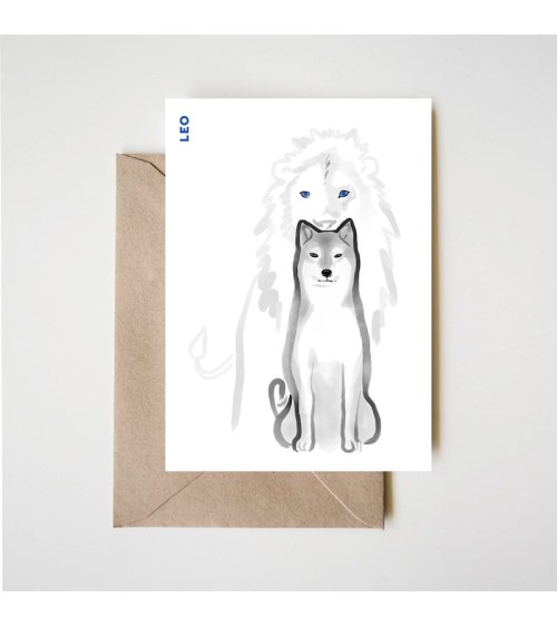 Birthday card horoscope - Leo Rice&Ink happy birthday wishes for a good friend congratulations cards