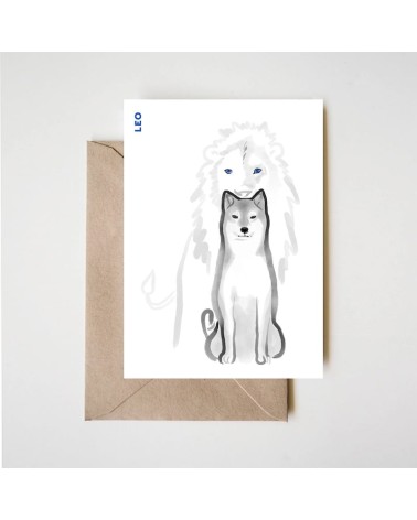 Birthday card horoscope - Leo Rice&Ink happy birthday wishes for a good friend congratulations cards