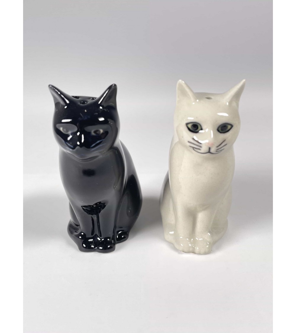 Daisy & Lucky - Salt and pepper shaker Cat Quail Ceramics pots set shaker cute unique cool