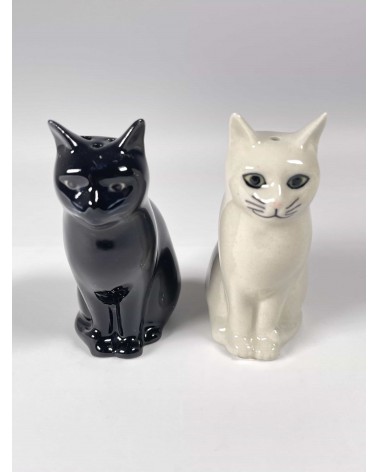 Daisy & Lucky - Porta sale e pepe Gatto Quail Ceramics design da tavola saliera e pepiera