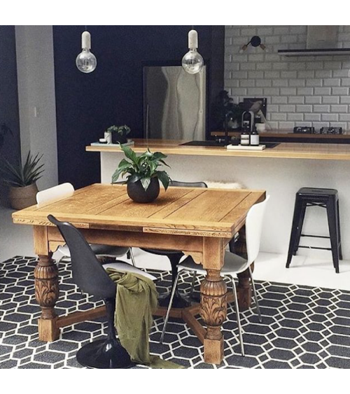 Tappeto in vinile - INGRID Nero Brita Sweden passatoia tappeti da cucina lavabile in lavatrice per esterno