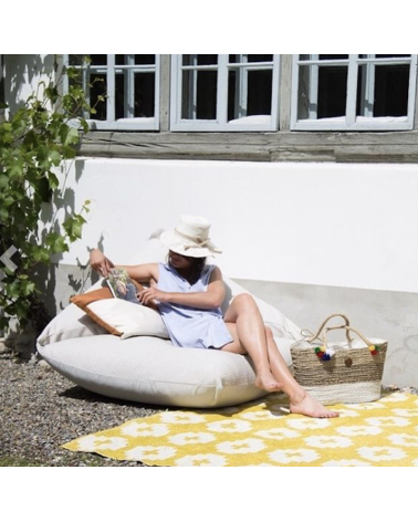 Vinyl Teppich - FLOWER Sun Brita Sweden küchenteppich küchenläufer waschbar waschbarer outdoor teppich Teppichläufer balkon