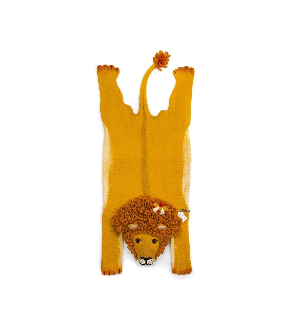 Leopold Der Löwe - Tier-Teppich aus Wolle Sew Heart Felt Tier Teppich Waldtiere Kinderzimmer Kinderteppich Kinder Teppich