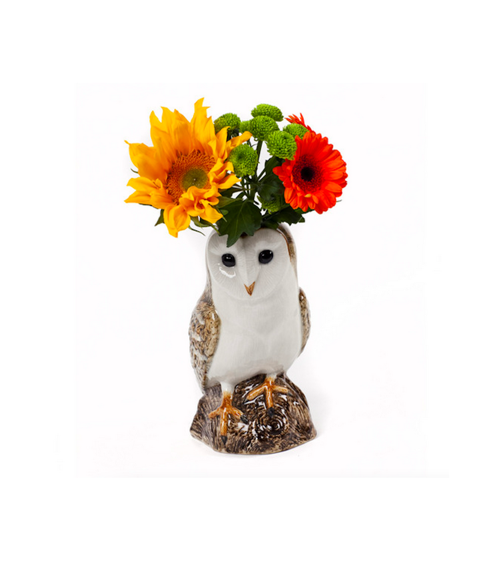 Flower Vase - Barn Owl Quail Ceramics table flower living room vase kitatori switzerland