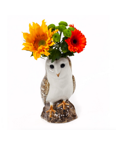 Vase à fleurs - Chouette Effraie Quail Ceramics design fleur décoratif original kitatori suisse