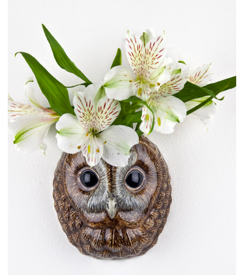 Allocco - Piccolo vaso da parete Quail Ceramics vasi eleganti per interni per fiori decorativi design kitatori svizzera