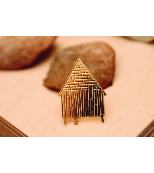Hütte auf Stelzen x Atelier Mouti - Pin Anstecker Adorabili Paris Anstecknadel Ansteckpins pins anstecknadeln kaufen