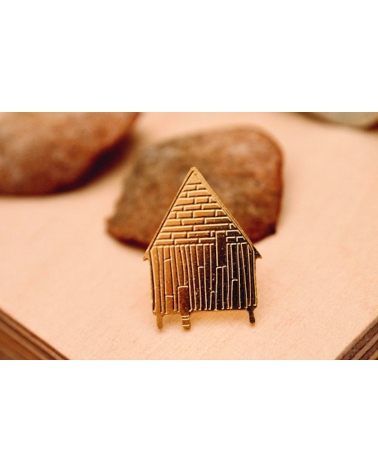 Hut on stilts x Atelier Mouti - Gold plated Enamel Pins Adorabili Paris broches and pins hat pin badges collectible