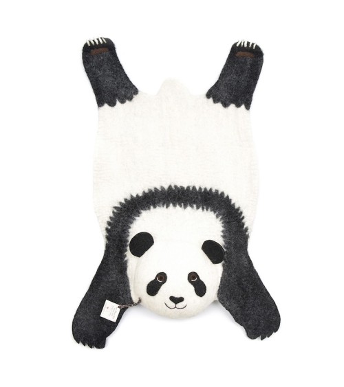 Ping der Panda - Kinderteppich aus Wolle Sew Heart Felt Tier Teppich Waldtiere Kinderzimmer Kinderteppich Kinder Teppich