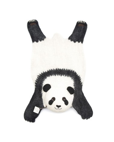 Ping il Panda - Tappeto in lana per bambini Sew Heart Felt tappeti in lana naturale fatti a mano Tappeto animali bambini