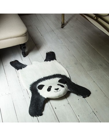 Ping il Panda - Tappeto in lana per bambini Sew Heart Felt tappeti in lana naturale fatti a mano Tappeto animali bambini