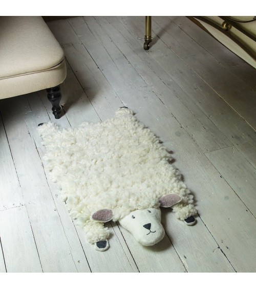 Shirley - Tier-Teppich aus Wolle - Schaf Sew Heart Felt Kinderteppich design Schweiz Original