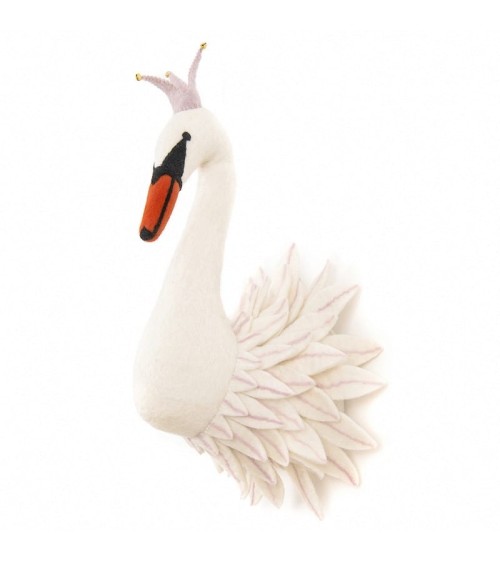 Testa di Cigno - Decorazione da parete Sew Heart Felt Camere per bambini e bebè design svizzera originale