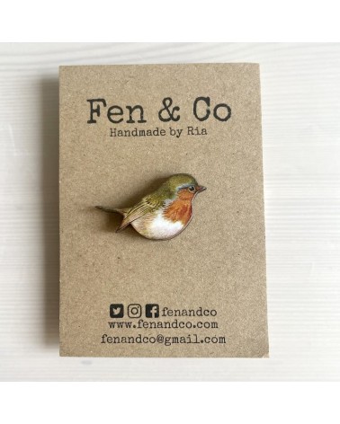 Pin - Rotkehlchen Fen & Co Anstecknadel Ansteckpins pins anstecknadeln kaufen
