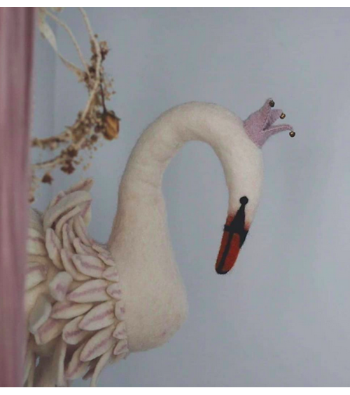 Testa di Cigno - Decorazione da parete Sew Heart Felt Camere per bambini e bebè design svizzera originale