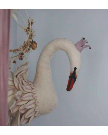 Testa di Cigno - Decorazione da parete Sew Heart Felt Camere per bambini e bebè design svizzera originale