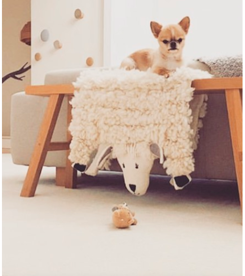 Animal rug - Shirley Sheep Sew Heart Felt Baby and Kids Floor Mats design switzerland original