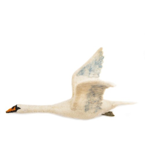 Wall decoration - Flying Swans Sew Heart Felt Wall Art & Decor design switzerland original