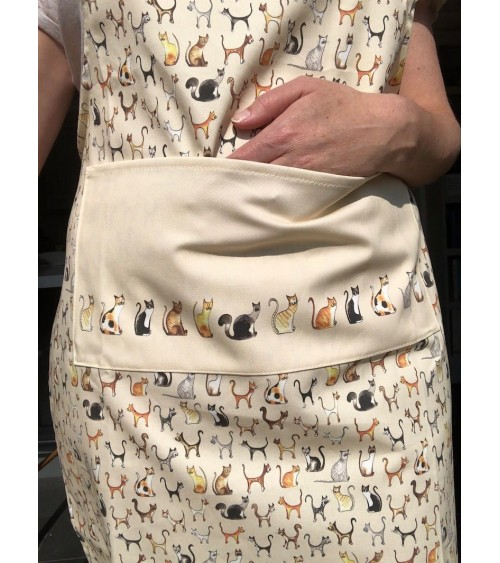 Kitchen Apron - Cats Illustration by Abi kitchen cooking women funny cute bbq aprons for men