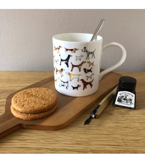 Becher - Hunde Illustration by Abi kaffeetassen teetasse grosse lustige schöne kaufen