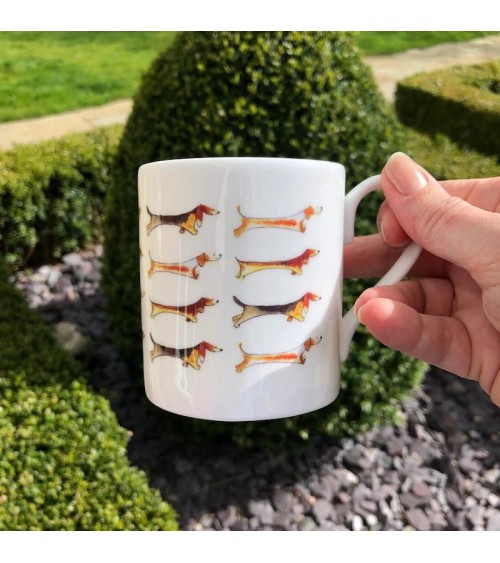 Becher - Dackel Illustration by Abi kaffeetassen teetasse grosse lustige schöne kaufen