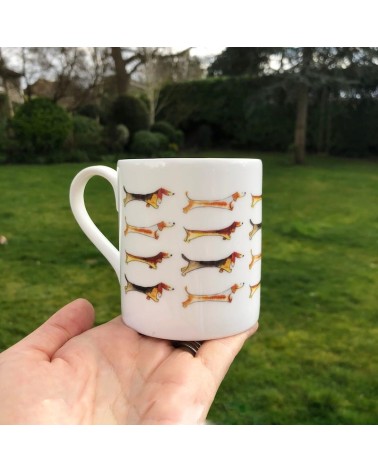 Becher - Dackel Illustration by Abi kaffeetassen teetasse grosse lustige schöne kaufen
