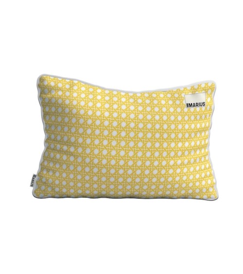 Outdoor cushion - Cannage Mimosa - 40 x 60 cm Où est Marius Cushion design switzerland original