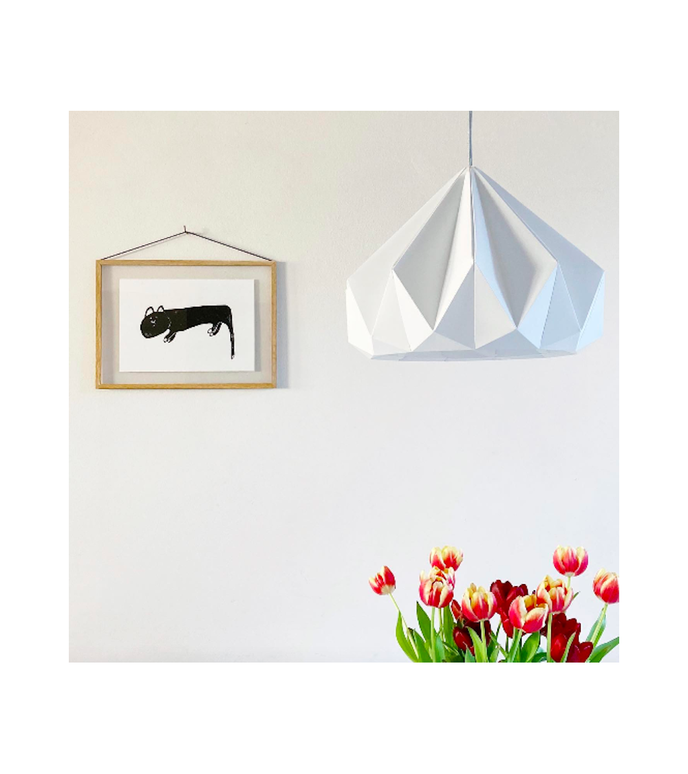 Chestnut Blanc - Abat-jour en papier pour suspension Studio Snowpuppe lampe moderne original