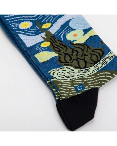 Socken - Sternennacht von Vincent van Gogh Curator Socks socke kuschelsocken für damen lustig herren farbige coole socken