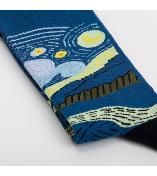 Socken - Sternennacht von Vincent van Gogh Curator Socks socke kuschelsocken für damen lustig herren farbige coole socken