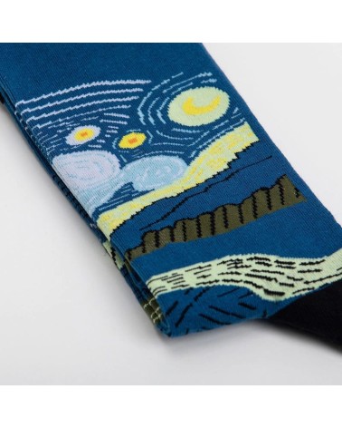 Socken - Sternennacht von Vincent van Gogh Curator Socks socke kuschelsocken für damen lustig herren farbige coole socken