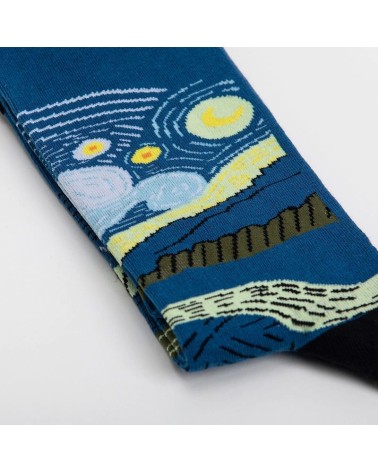 Socken - Sternennacht von Vincent van Gogh Curator Socks Socke lustige Damen Herren farbige coole socken mit motiv kaufen