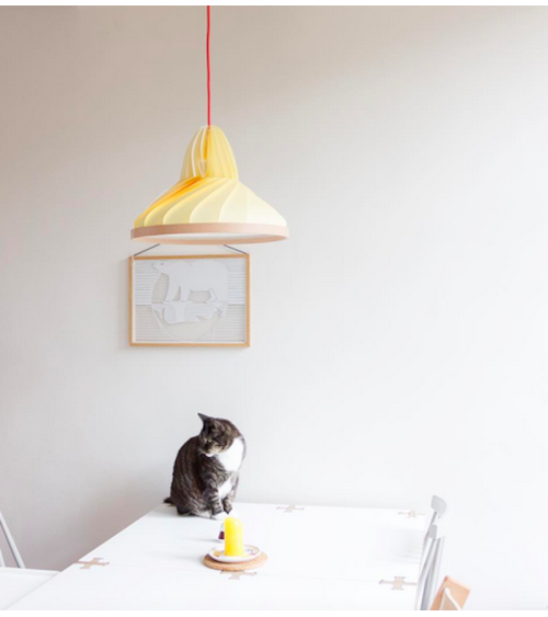 Wave Pastel Yellow - Hanging lamp Studio Snowpuppe pendant lighting suspended light for kitchen bedroom dining living room