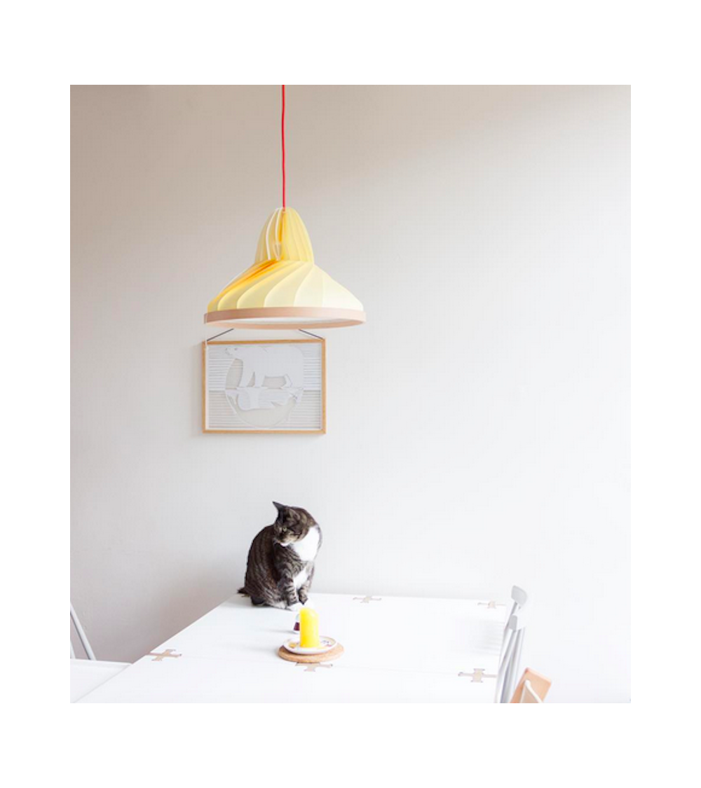 Wave Pastel Yellow - Hanging lamp Studio Snowpuppe pendant lighting suspended light for kitchen bedroom dining living room