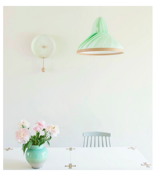 Wave Vert Pastel - Lampe Suspension Studio Snowpuppe lampes suspendues design lustre moderne salon salle à manger cuisine