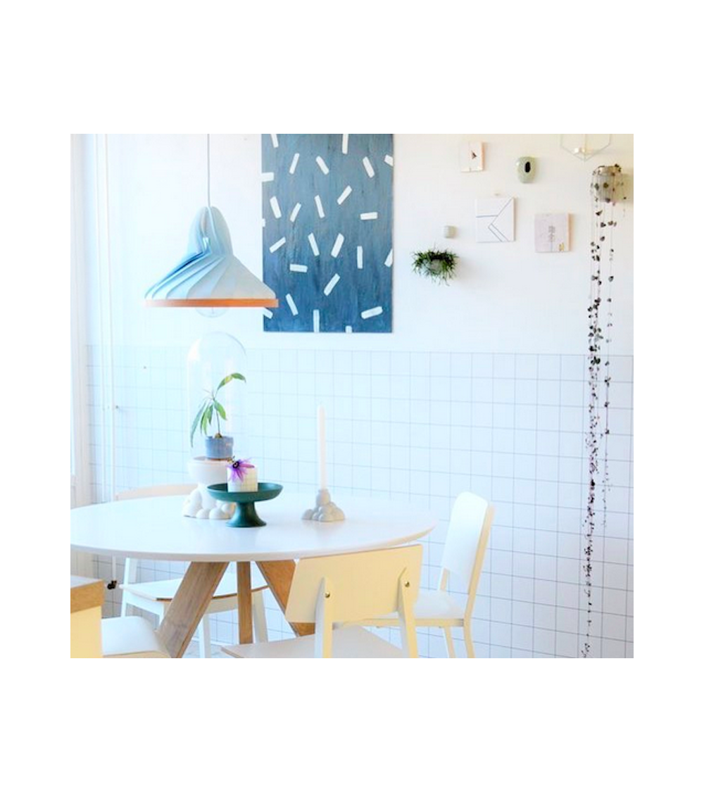 Wave Blu Pastello - Lampada a sospensione Studio Snowpuppe lampade lampadario design moderne led cucina camera soggiorno