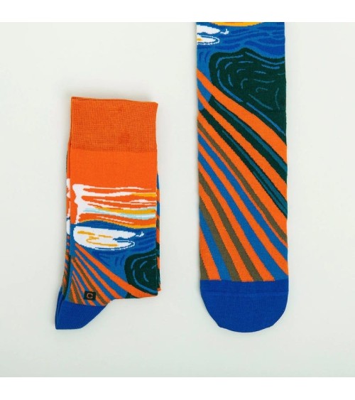 Socken - Der Schrei von Edvard Munch Curator Socks socke kuschelsocken für damen lustig herren farbige coole socken
