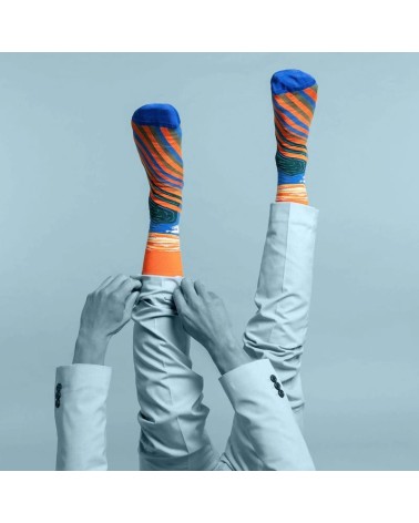 Calzini - L'Urlo di Edvard Munch Curator Socks calze da uomo per donna divertenti simpatici particolari