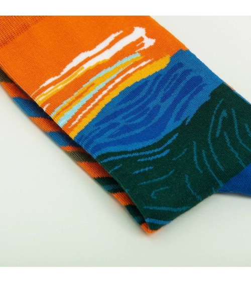Chaussettes - Le Cri d'Edvard Munch Curator Socks jolies chausset pour homme femme fantaisie drole originales