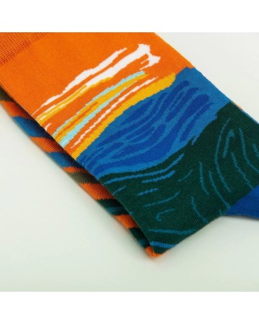 Socken - Der Schrei von Edvard Munch Curator Socks Socke lustige Damen Herren farbige coole socken mit motiv kaufen