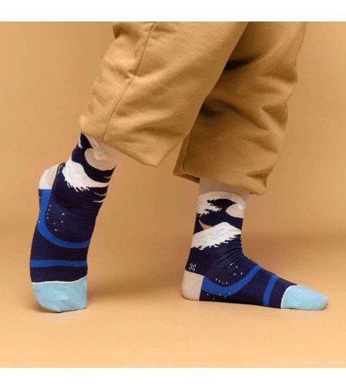 Chaussettes - La Grande Vague de Kanagawa - Katsushika Hokusai Curator Socks jolies pour femme originales pour homme chausset...