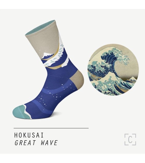 Socks - The Great Wave Off Kanagawa - Katsushika Hokusai Curator Socks funny crazy cute cool best pop socks for women men