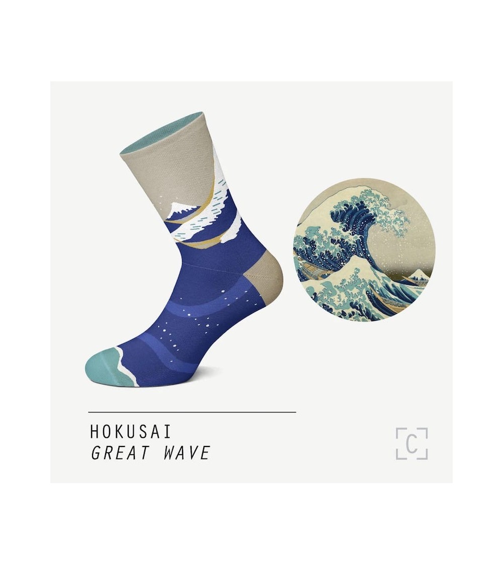 Calzini - La grande onda di Kanagawa - Katsushika Hokusai Curator Socks calze da uomo per donna divertenti simpatici particolari