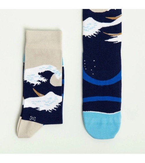 Chaussettes - La Grande Vague de Kanagawa - Katsushika Hokusai Curator Socks jolies pour femme originales pour homme chausset...