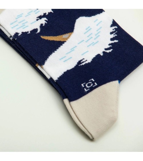 Socken - Die große Welle vor Kanagawa von Katsushika Hokusai Curator Socks socke kuschelsocken für damen lustig herren farbig...