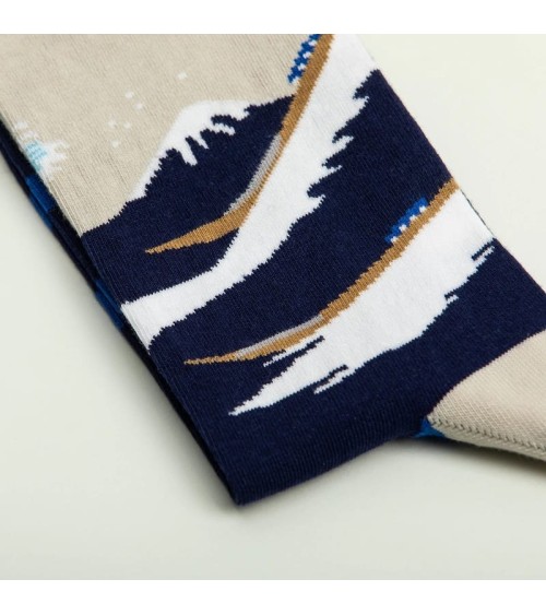 Socken - Die große Welle vor Kanagawa von Katsushika Hokusai Curator Socks socke kuschelsocken für damen lustig herren farbig...